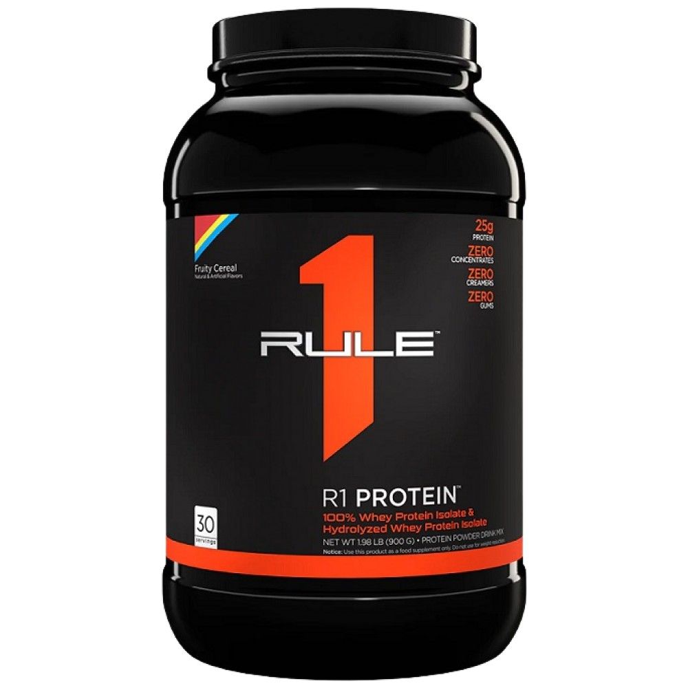 Proteine ​​R1 | 100% siero del latte isolato & Idrolizzato di siero di latte - 855-930 grammi