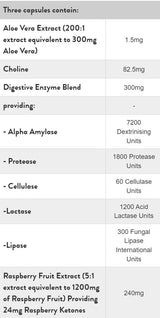 Enzimi digestivi chetoni di lampone - 60 capsule