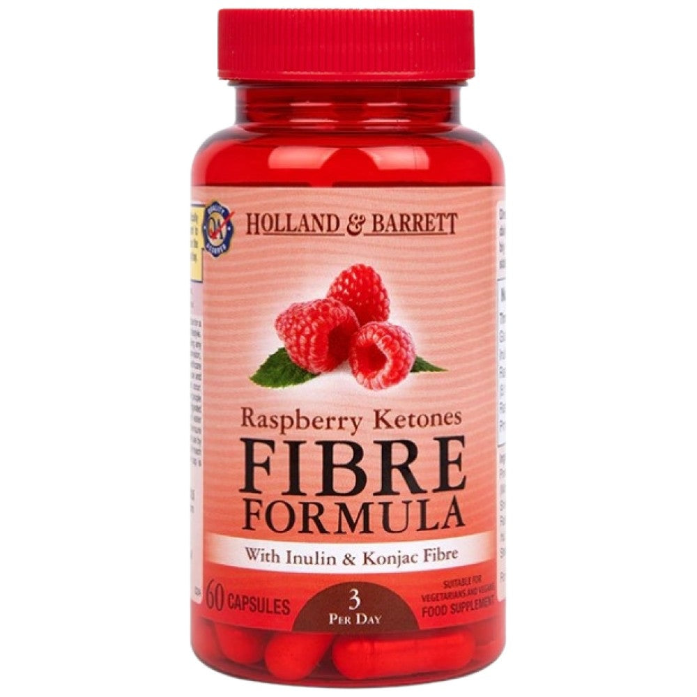 Chetoni di lampone | Formula in fibra - 60 capsule