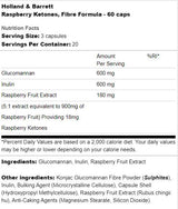 Chetoni di lampone | Formula in fibra - 60 capsule