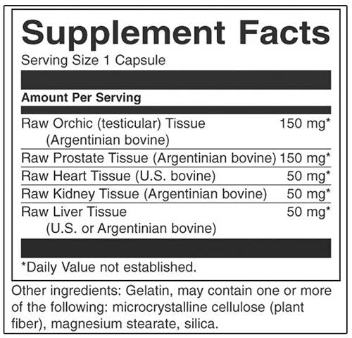 Raw Multighiandolare per uomo 450 mg 60 capsule