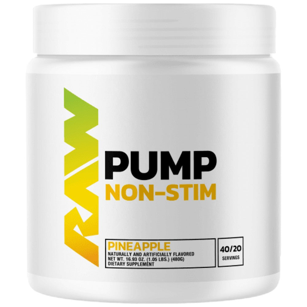 Pre-allenamento senza stimolazione Raw Pump | con Nitrosigina - 480 grammi