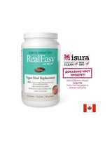 Real Easy con PGX - Frullato di proteine ​​di piselli e fibre idrosolubili, 855 g di polvere, gusto cioccolato