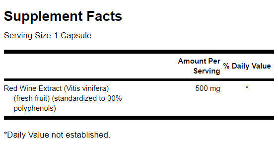 Estratto di Vino Rosso 500 mg - 90 capsule