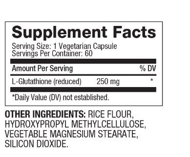 Glutatione ridotto 250 mg/60 capsule
