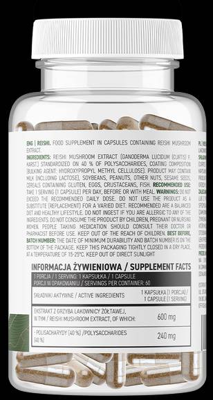 Reishi 600 mg | Vegetale 60 capsule
