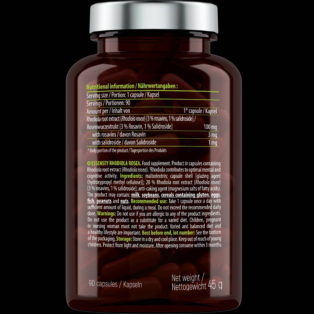 Rhodiola Rosea 100 mg - 90 capsule