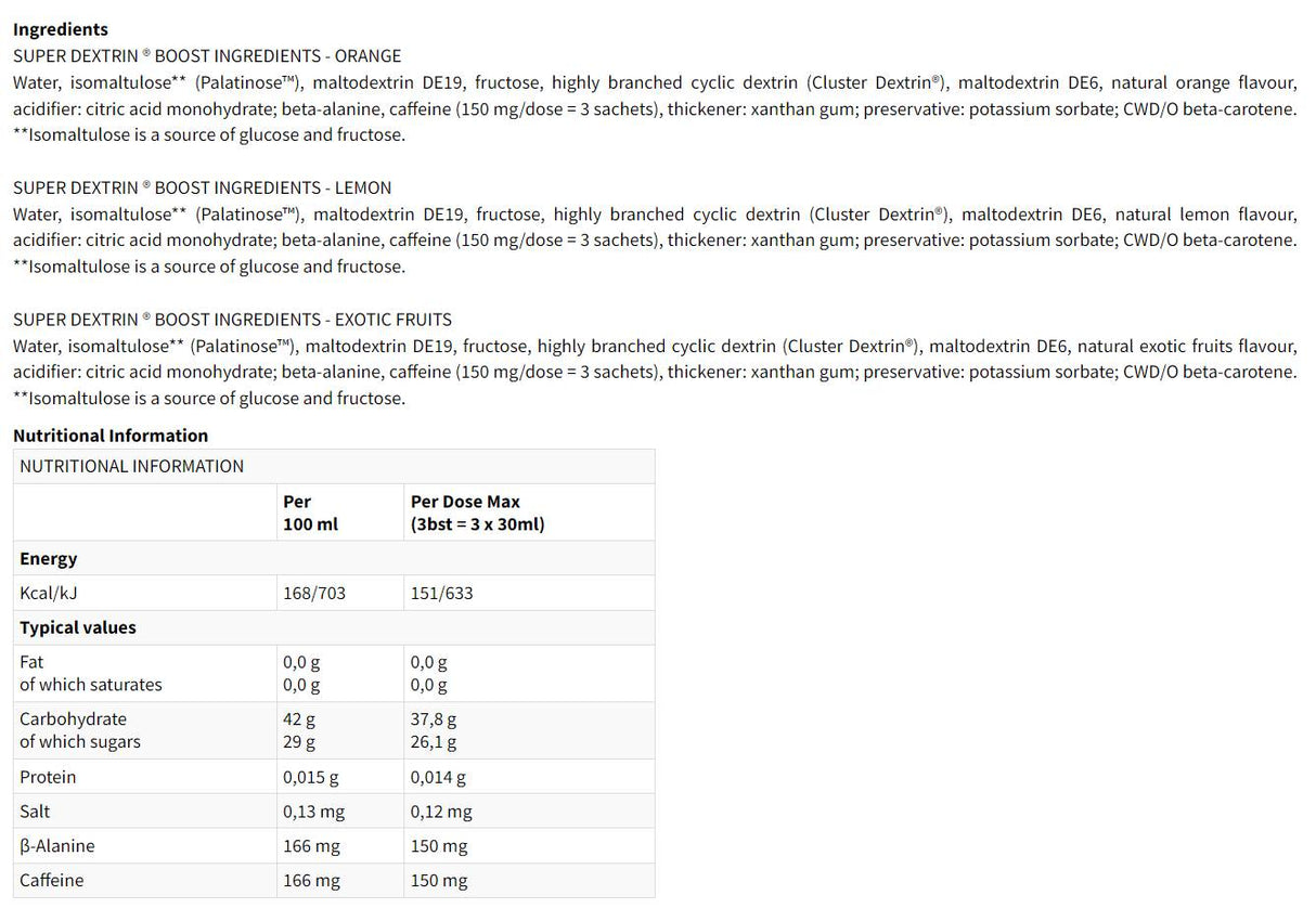 SUPER DESTRINA BOOST - 20 x 30 ml