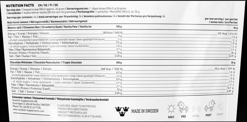<tc>Swedish Supplements</tc> Lifestyle Whey [900 grammi, 34 dosi]
