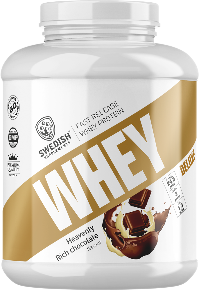<tc>Swedish Supplements</tc> Proteine ​​del siero del latte Deluxe [1800 grammi, 54 dosi]