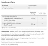 Estratto di saw palmetto | con Olio di Semi di Zucca - 90 Capsule gel