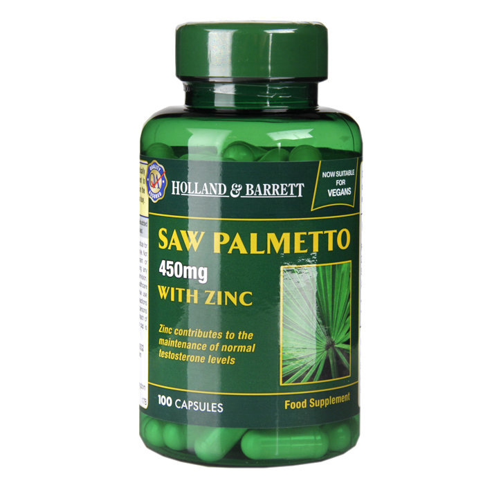 Saw Palmetto con Zinco (Saw Palmetto con Zinco) 100 capsule vegane OLANDA & BARRETT