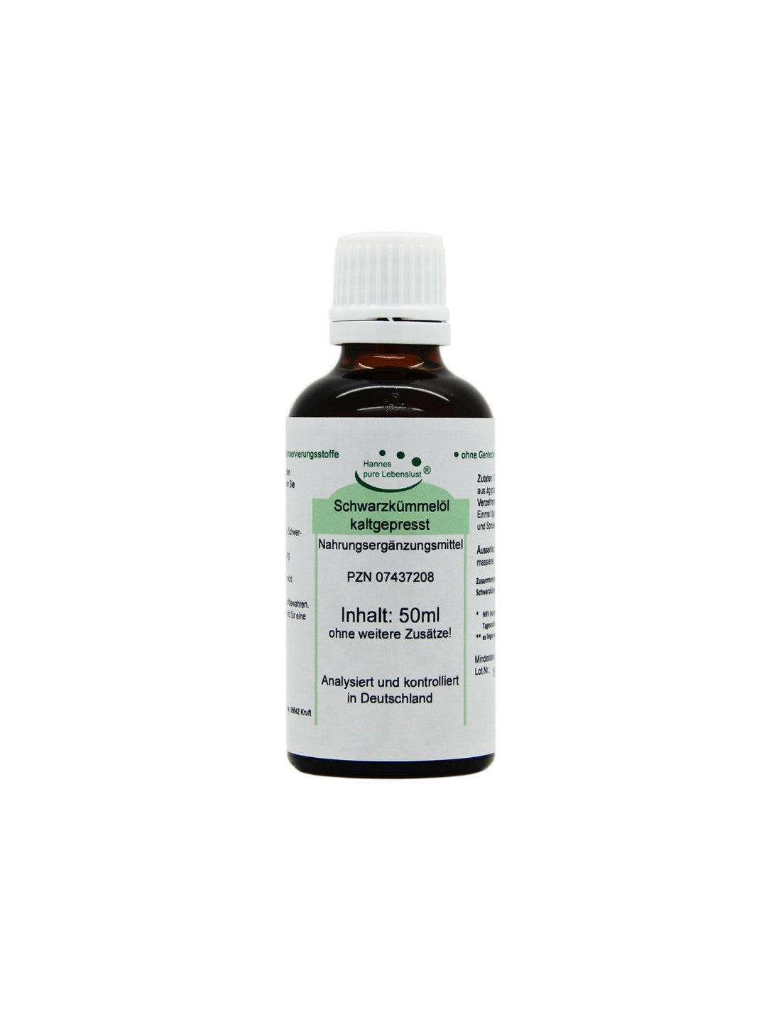 Schwarzkümmelöl - Olio di cumino nero pressato a freddo, gocce da 50 ml El Compra