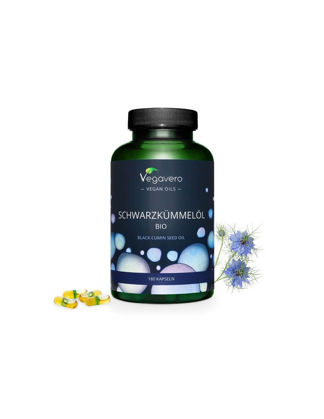Schwarzkümmelöl Bio/ Cumino nero (olio di semi biologico), 180 capsule, 100% vegano <tc>Vegavero</tc>