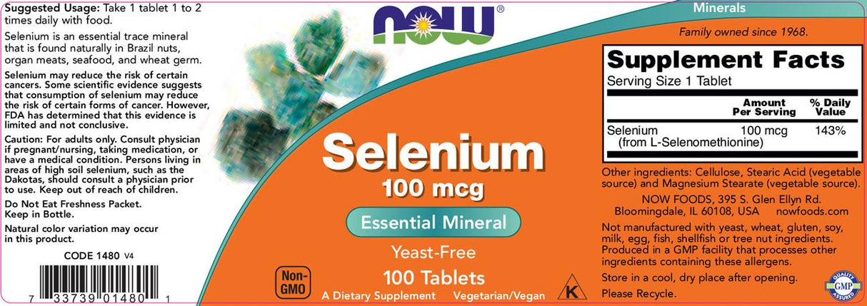Selenio 100 mcg - 100 Compresse
