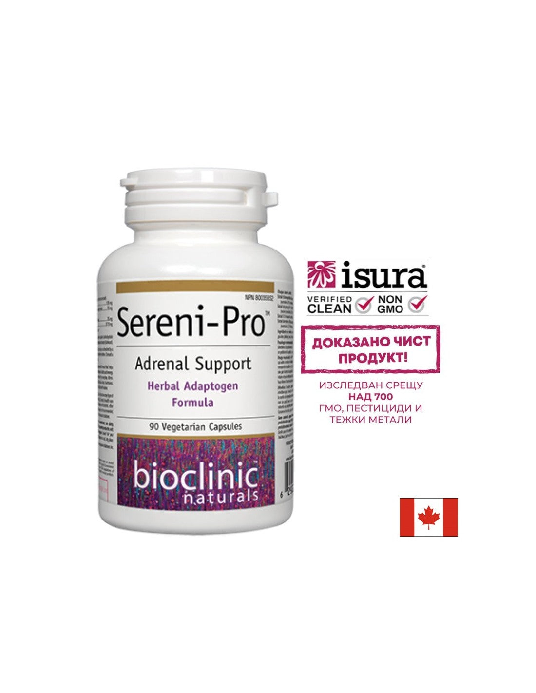 Sereni-Pro™ Supporto surrenale x 90 capsule <tc>Natural Factors</tc>