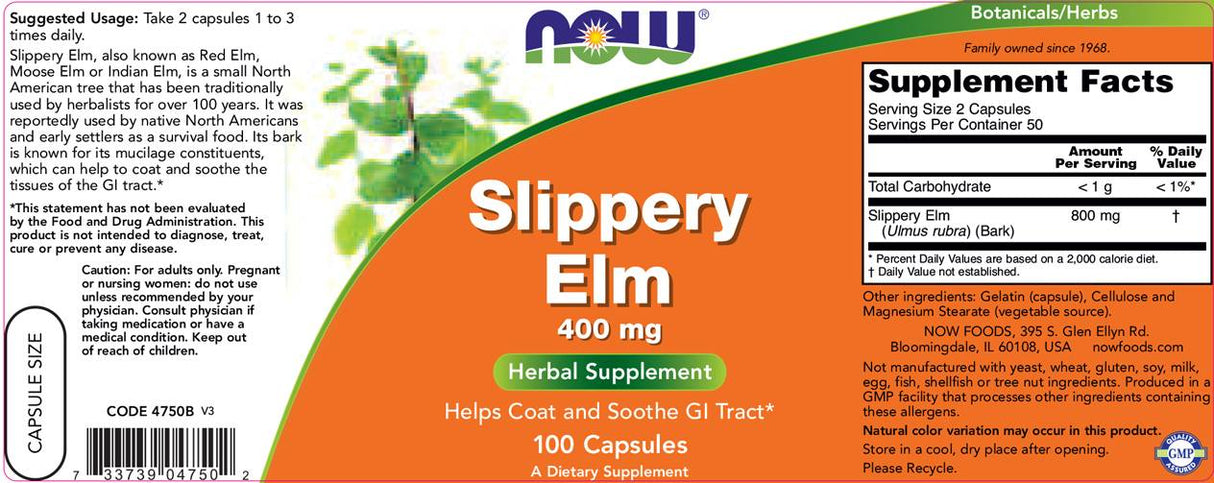 Olmo sdrucciolevole 400 mg - 100 capsule