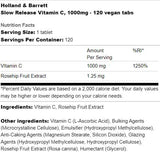 Vitamina C a rilascio lento 1000 mg - 120 Compresse