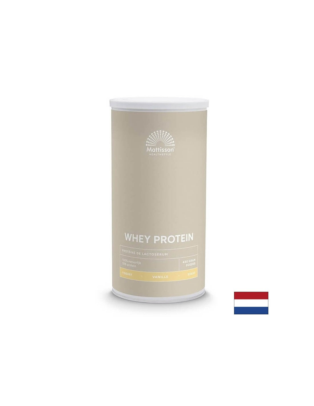 Proteine ​​del siero di latte - Sport Whey Protein, 450 g in polvere al gusto di vaniglia