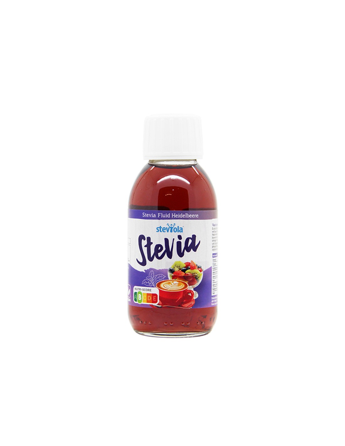 Stevia liquida all'aroma di mirtillo - Steviola, 125 ml