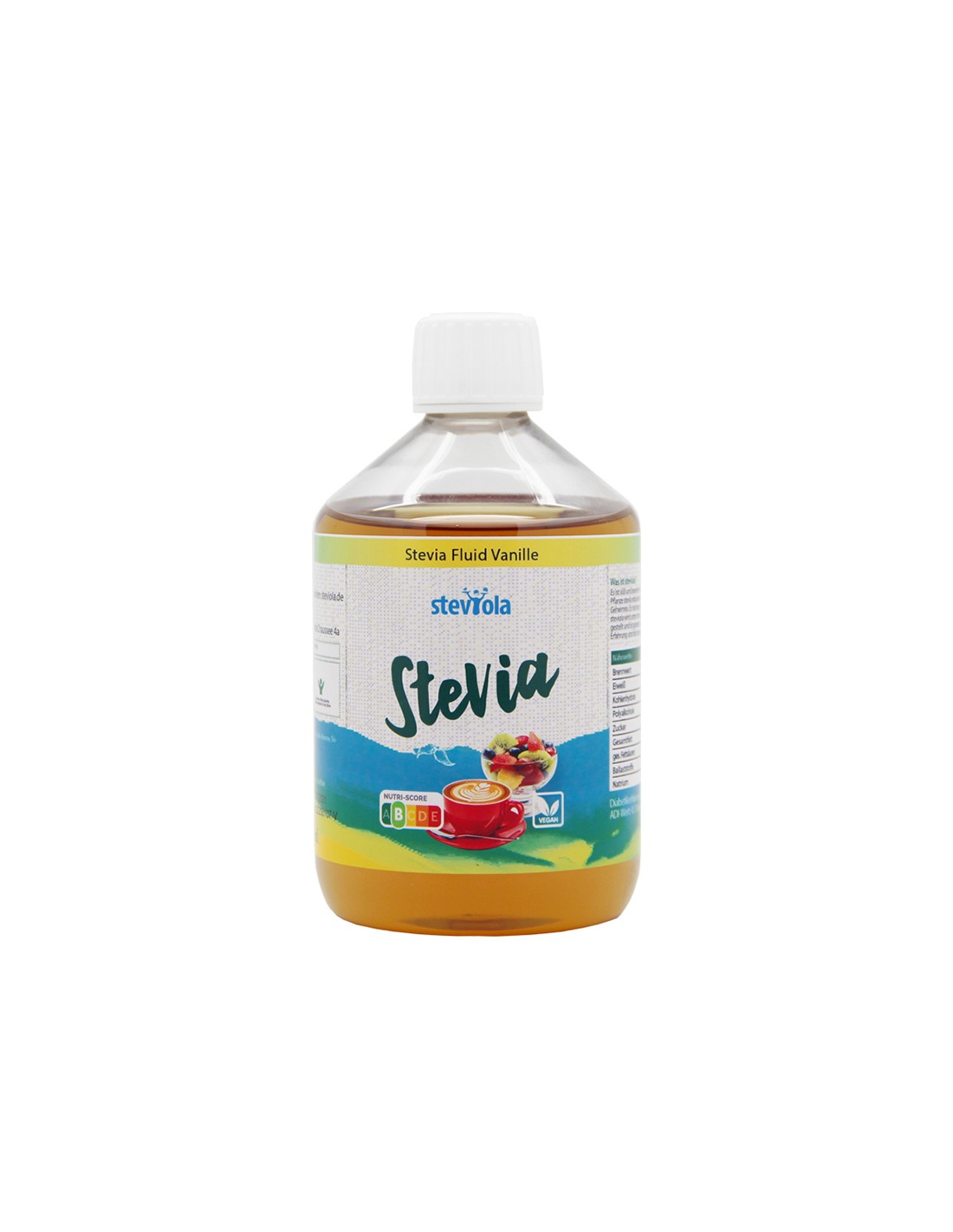 Stevia liquida con aroma di vaniglia - Steviola, 500 ml