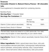 Vitamina C Masticabile Senza Zucchero 500 mg 60 Compresse