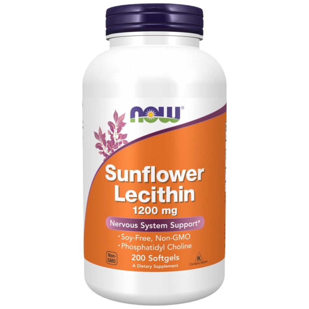 Lecitina di Girasole 1200 mg - 200 Capsule gel