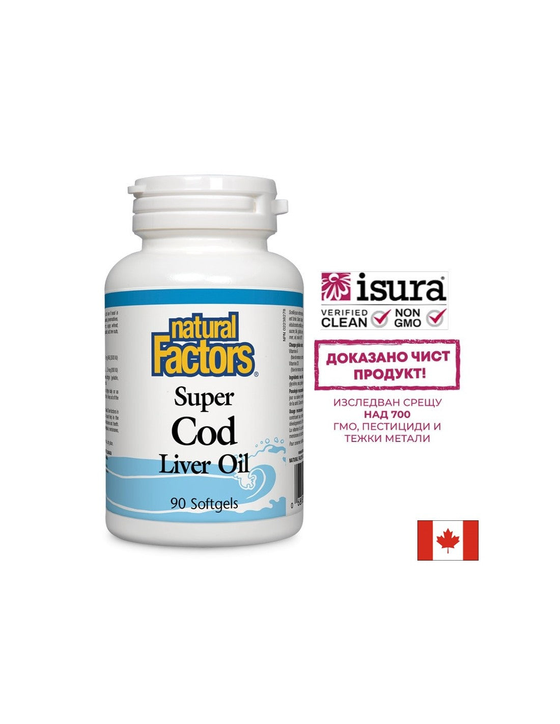 Super Olio di Fegato di Merluzzo 1100 mg - 90 Capsule gel