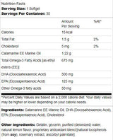 Super DHA 500 | Da Calamari di qualità alimentare 30 capsule di gel