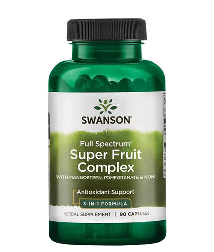 Complesso di super frutti | Mangostano, Melograno, Noni - 90 capsule