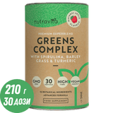 Super Greens Complex (18 ingredienti attivi) 200 g <tc>Nutravita</tc>
