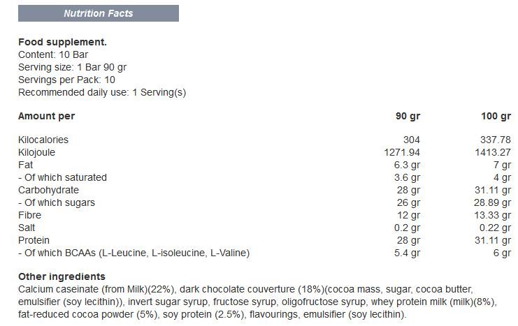 Barretta Super Mass Gainer - 10 x 90 grammi