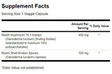 Complesso di funghi Reishi super potente 500 mg - 60 capsule