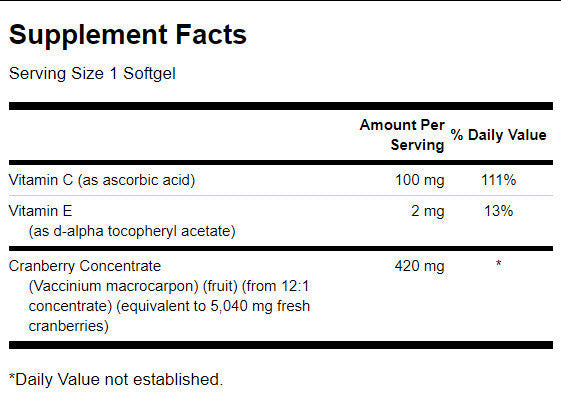 Concentrato di mirtillo rosso super resistente 420 mg - 60 capsule di gel
