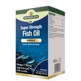 Olio di pesce concentrato (Super Strength Fish Oil) 1200mg 60 capsule molli NaturesAid
