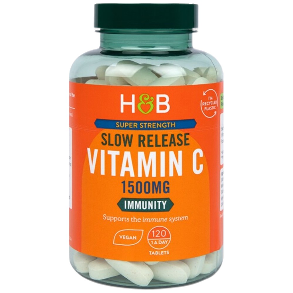 Vitamina C a rilascio lento super potente 1500 mg - 120 Compresse