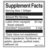 Luteina sinergica per la salute degli occhi & Zeaxantina 22 mg - 60 capsule di gel