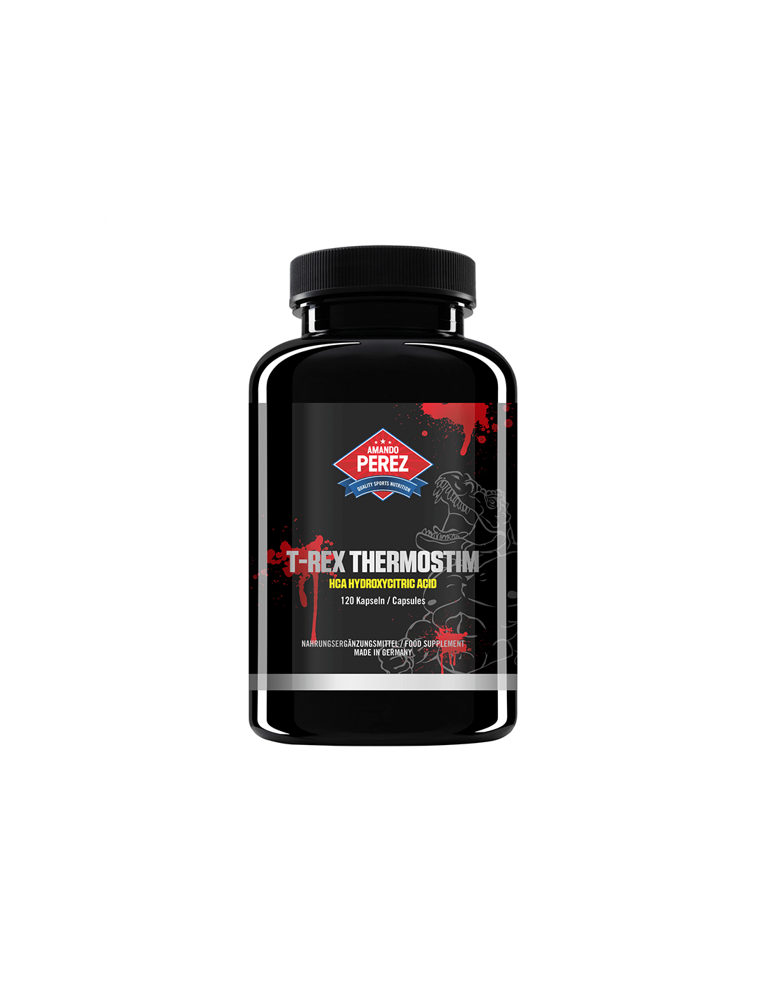 T-REX ThermoStim (acido idrossicitrico HCA)/Formula bruciagrassi naturale, 120 capsule