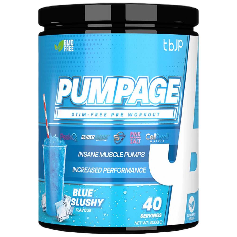 Pompaggio TBJP | Pre-allenamento senza stimoli - 400 grammi