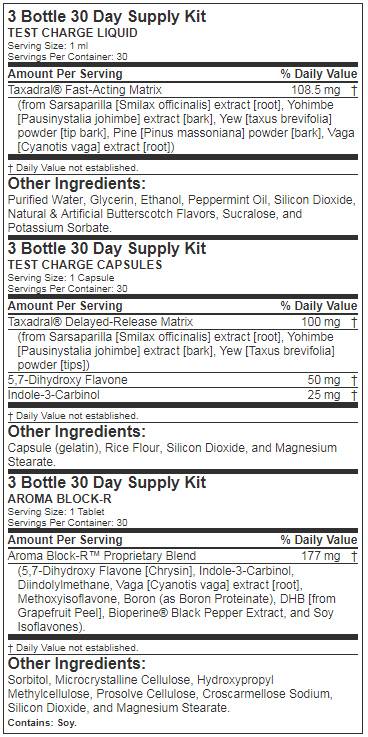 Carica TEST /Kit 3 in 1/ - 3 x 30