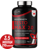 TESTOMAX™ 2.0 /210 capsule, 105 giorni/ con Ashwagandha KSM 66®, CoQ10 & Radice di Maca <tc>Nutravita</tc>