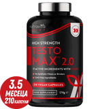 TESTOMAX™ 2.0 /210 capsule, 105 giorni/ con Ashwagandha KSM 66®, CoQ10 & Radice di Maca <tc>Nutravita</tc>