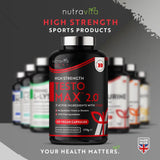 TESTOMAX™ 2.0 /210 capsule, 105 giorni/ con Ashwagandha KSM 66®, CoQ10 & Radice di Maca <tc>Nutravita</tc>