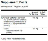 Estratto di tè verde Teavigo 90% EGCG 30 capsule
