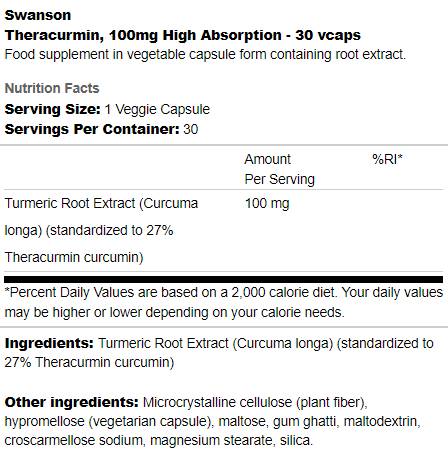 Theracurmina 100mg | Alto Assorbimento 30 capsule
