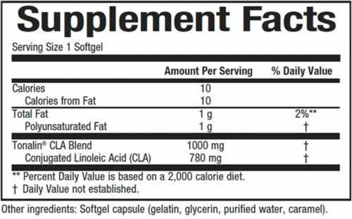 Tonalin CLA 1000 mg 90 capsule gel