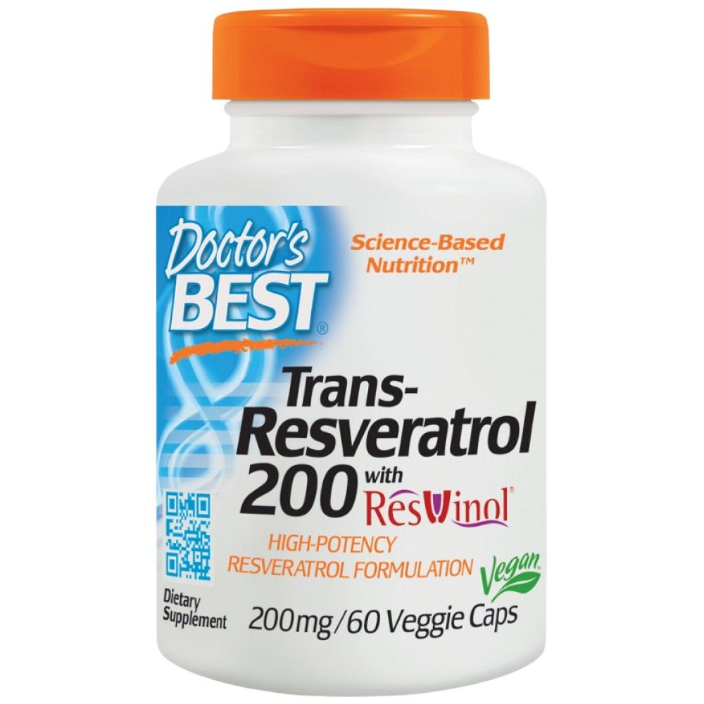 Trans-resveratrolo 200 mg | con ResVinol-25 - 60 capsule