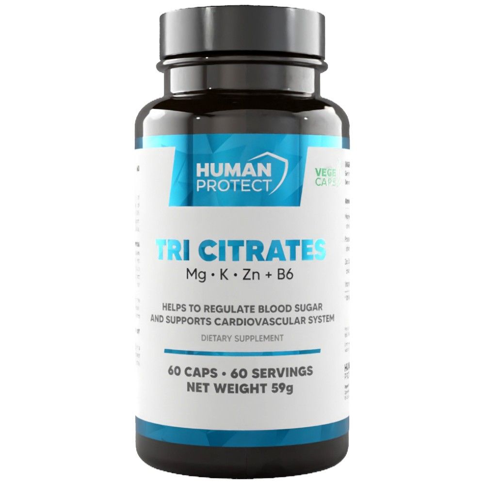Tri citrato | Magnesio + Potassio + Zinco - 60 capsule
