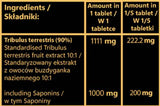 Tribulus 1000 mg | Estratto di frutta con il 90% di saponine - 100 Compresse
