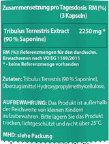 Tribulus Terrestris | 90% Saponine - 90 capsule